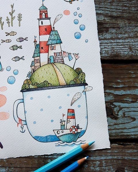 Скетчбук Маяк