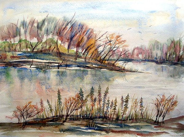 Евгений Гавлин акварель