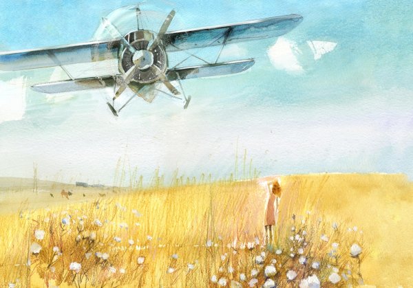 Авиация в живописи художников