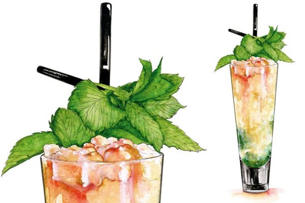 Мохито акварель