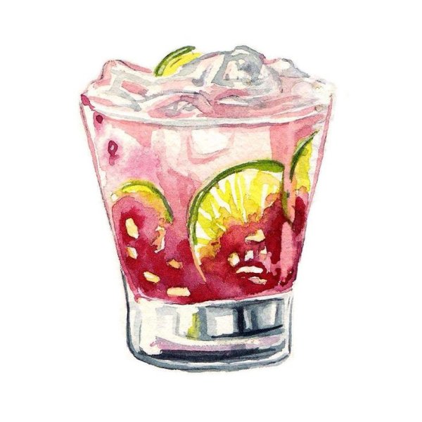 Коктейль акварель