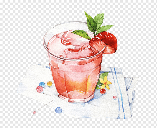 Коктейль акварель