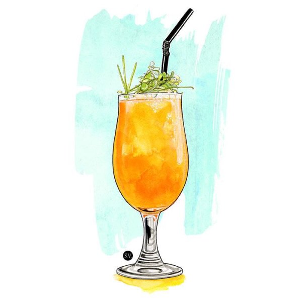 Акварельные напитки