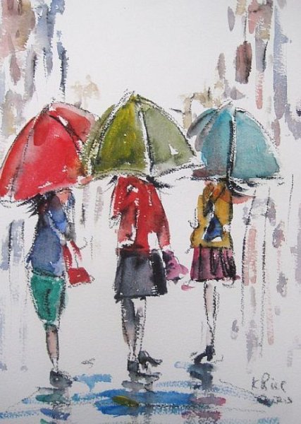 Девочка с зонтиком