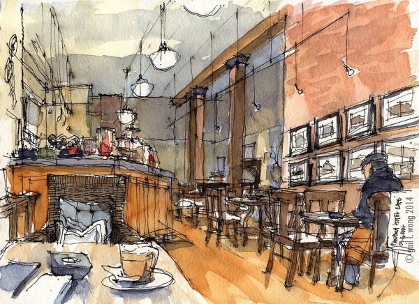 Зарисовки в кафе