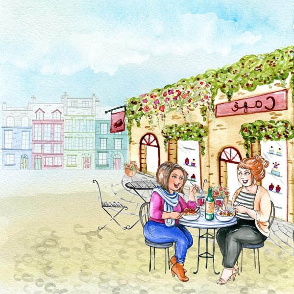 Кафе акварель