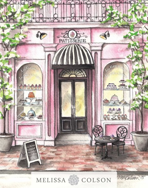 Витрина магазина акварель