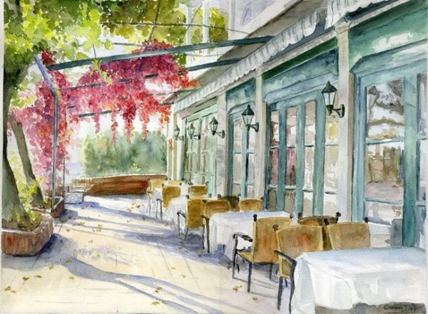 Кафе акварель