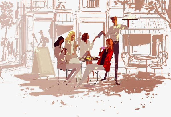 Зарисовки в кафе