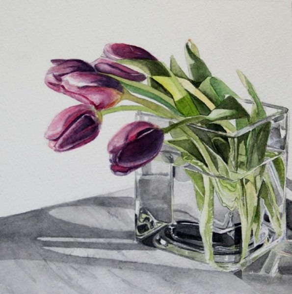 Любовь Титова художник акварелист нарциссы