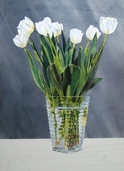 Тюльпаны живопись