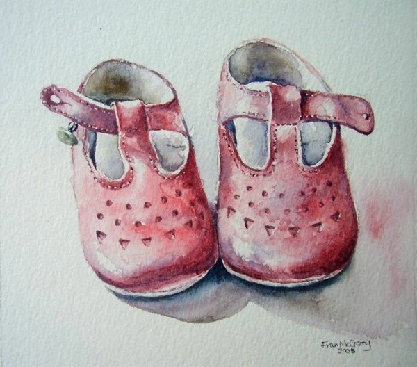 Сапожки акварель