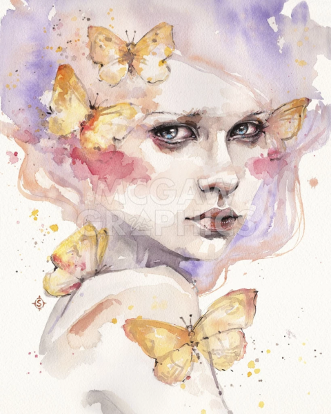 Портрет акварелью