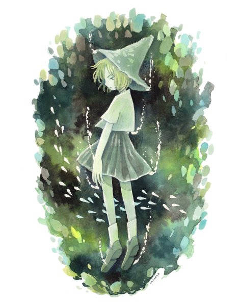 Арт маркерами ведьма