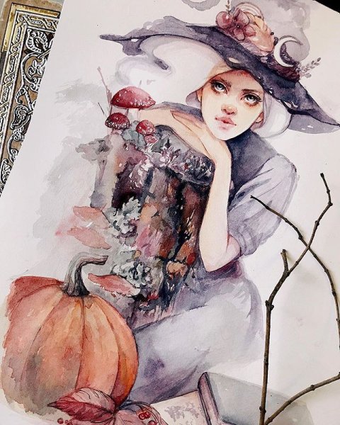 Ведьмочка эскиз