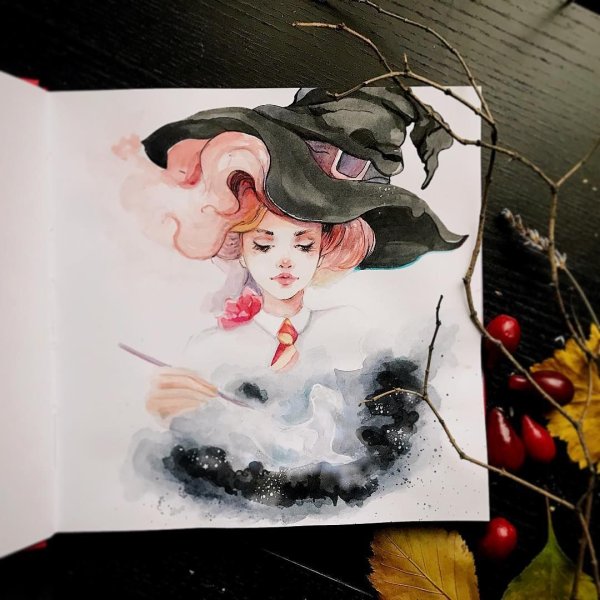 Милые ведьмочки на Хэллоуин