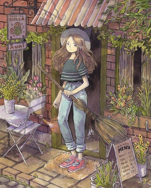 Нарисовать ведьмочек маркерами