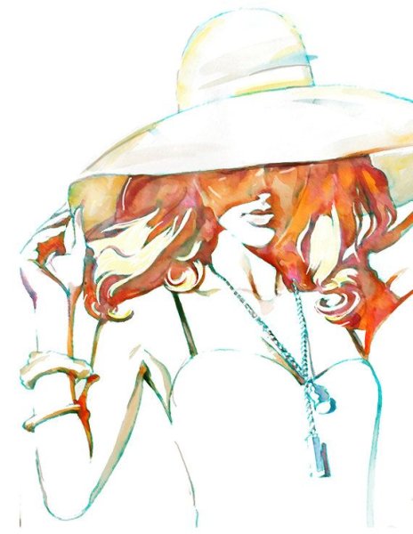 «Девушка в шляпке с цветами» (1865—1870)