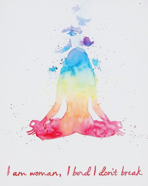 Йога акварель