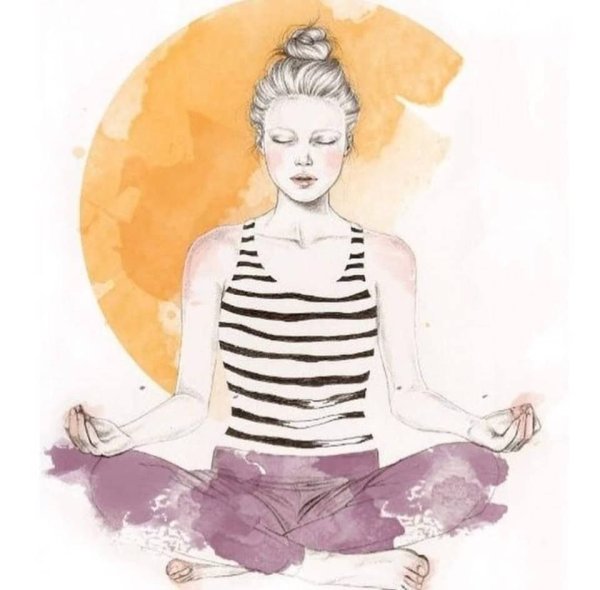 Медитация акварель