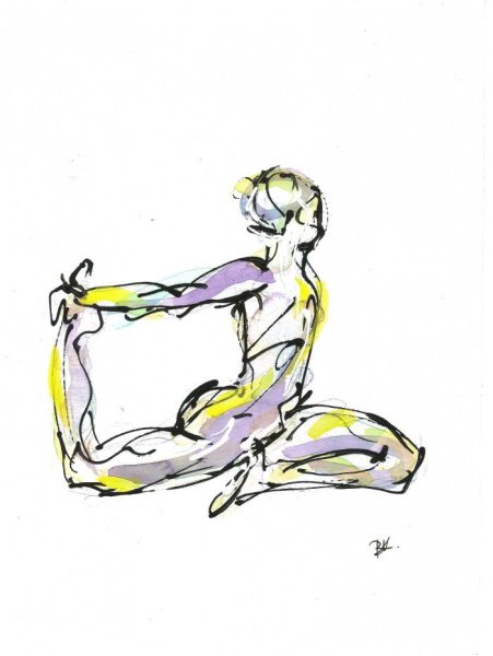 Йога рисунок