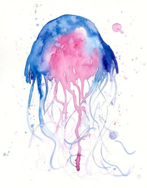 Медуза маркерами