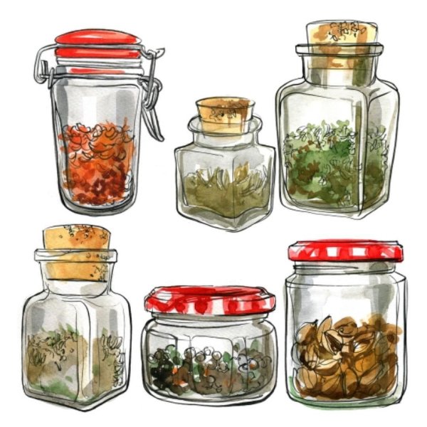 Специи акварель