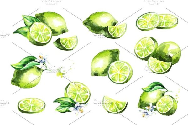 Лимон-лайм акварель