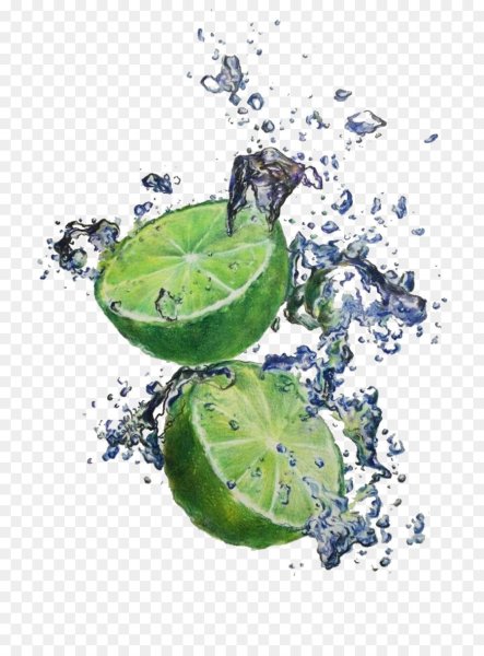 Лайм акварелью