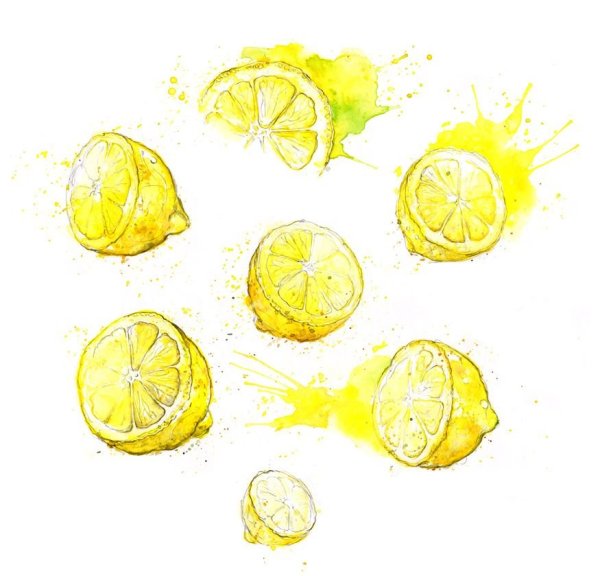 Картина в желто зеленых тонах