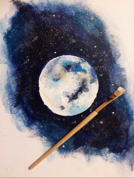 Космос детской акварелью