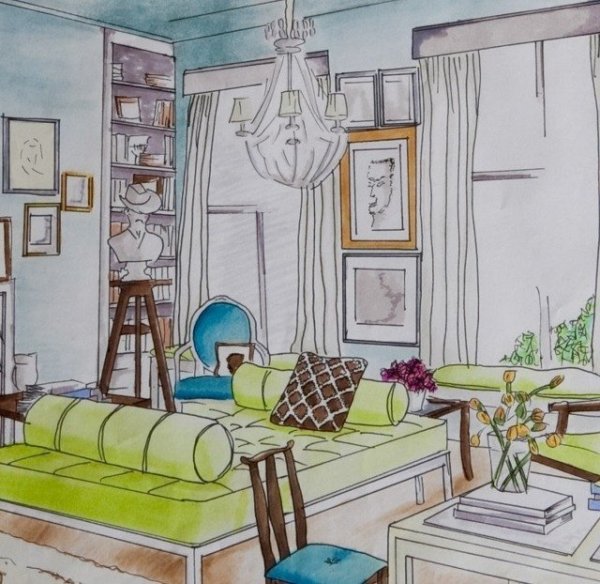 Идеи для рисования интерьера