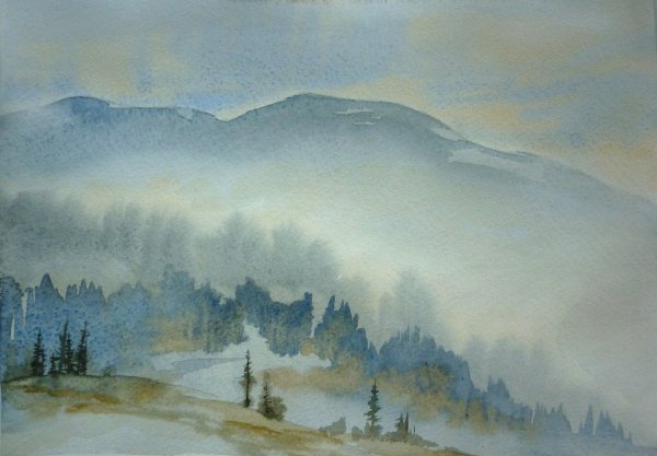 Меос горный туман картина