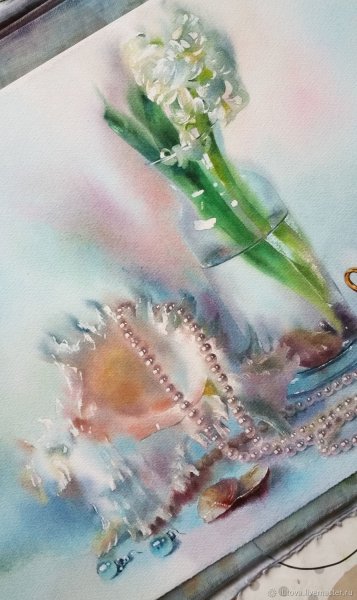 Жемчуг акварелью