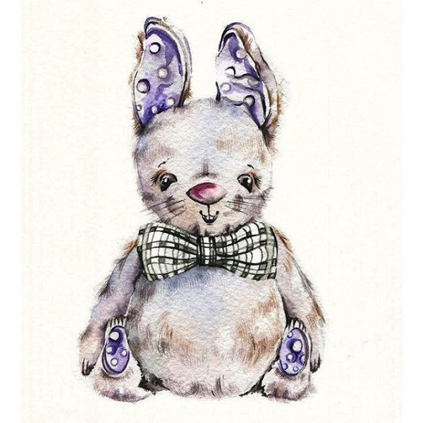 Игрушки иллюстрация акварель