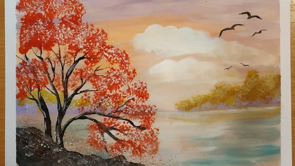 Марина Трушникова осенний пейзаж