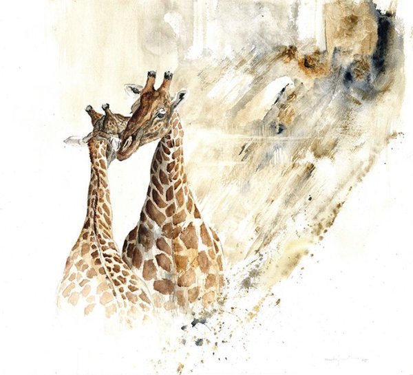 Африка акварель