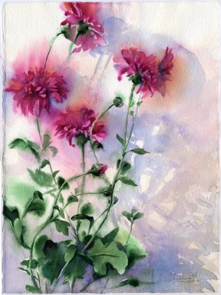 Ольга Стерник акварели