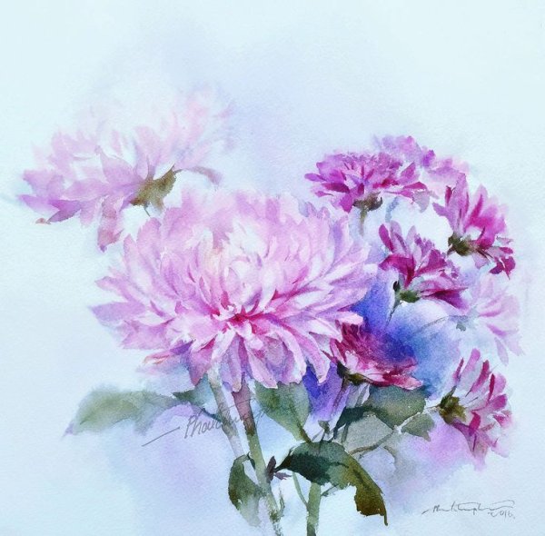 Phatcharaphan Chanthep акварели