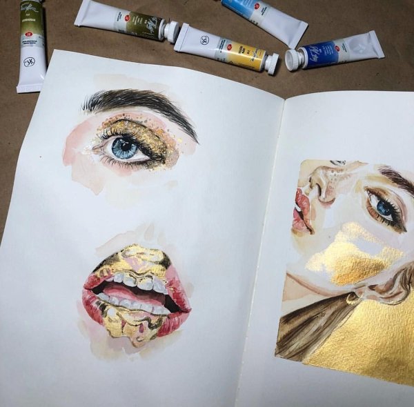 Скетчбук косметика