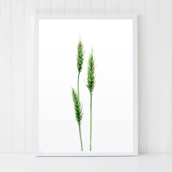 Поле колосья живопись