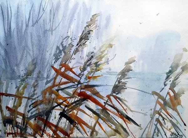 Тростник живопись