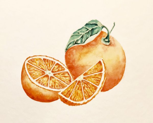 Долька апельсина рисунок