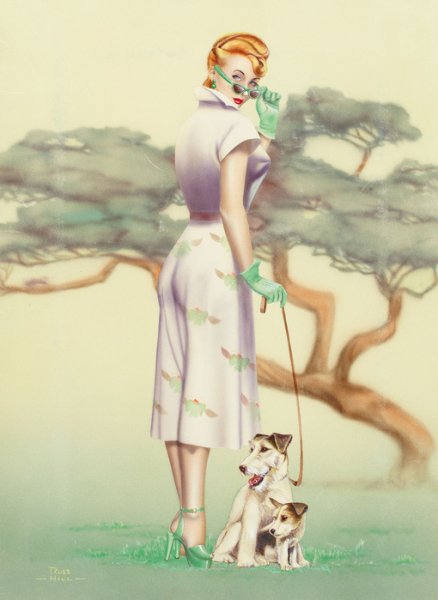 Дама с собачкой арт