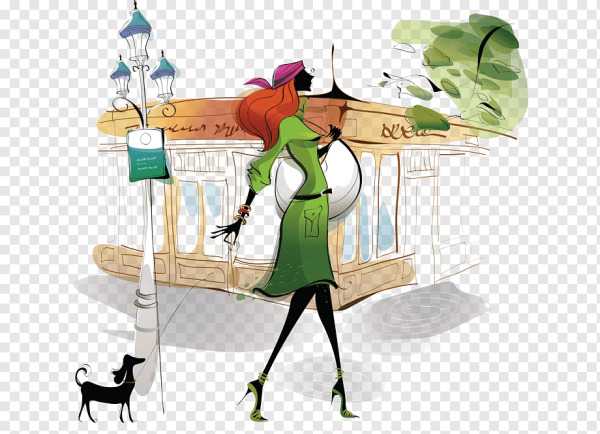 Забавные иллюстрации стильных женщин