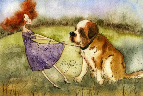 Художница Виктория Кирдий "про умниц и красавиц" .