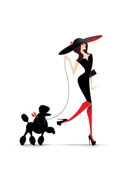 Девушка с пуделем