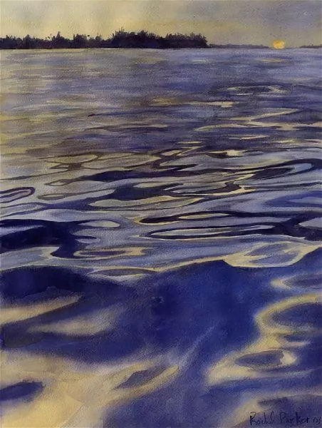 Блики на воде живопись