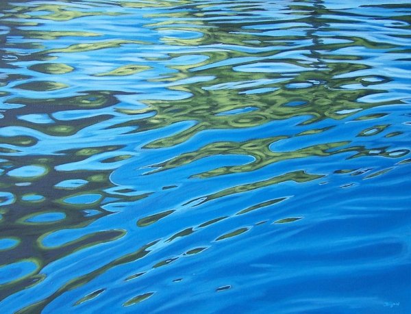 Блики на воде живопись
