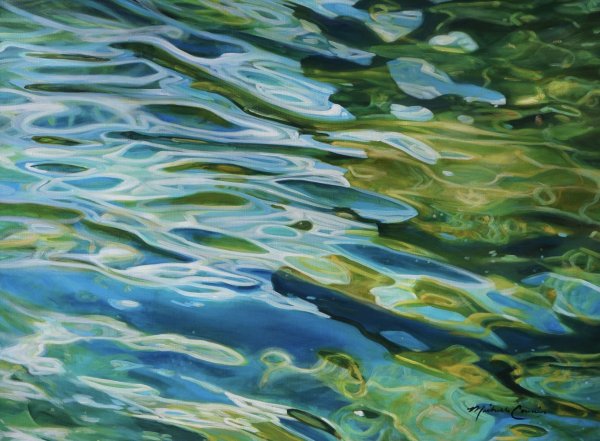Живопись прозрачная вода